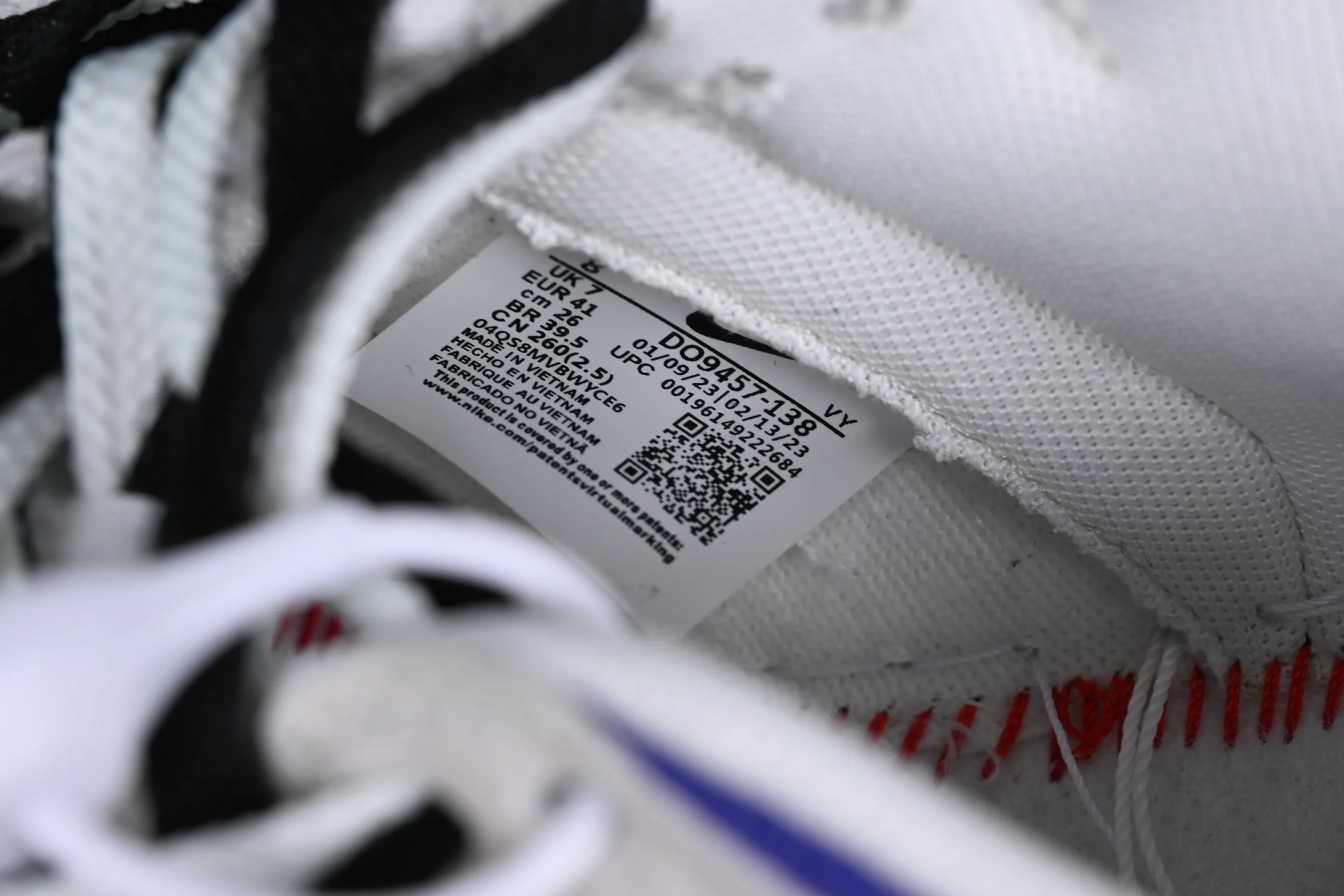All categories Nk SB Dunk Series Nk SB Dunk Low low-top sneakers Nk SB Dunk Low "85" white and black double hook strap SB low-top sports and leisure sneakers DO9457-138